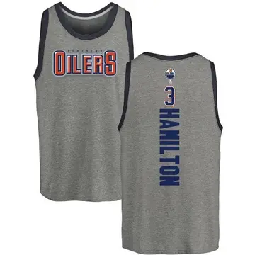 Men's Al Hamilton Edmonton Oilers Backer Tri-Blend Tank - Heathered Gray