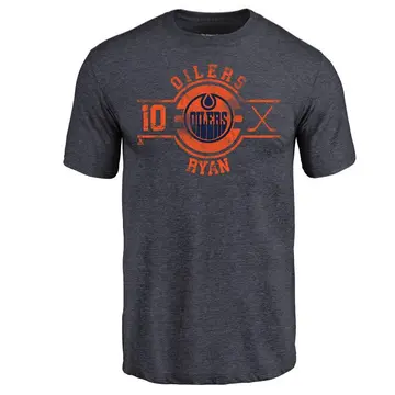 Men's Derek Ryan Edmonton Oilers Insignia Tri-Blend T-Shirt - Navy