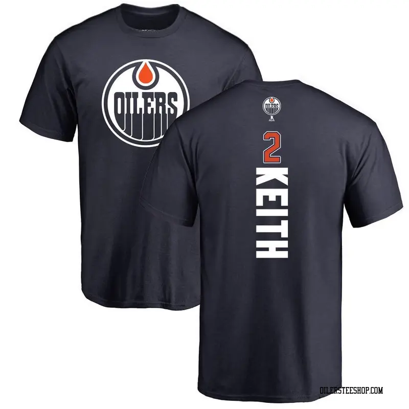 Men's Duncan Keith Edmonton Oilers Backer T-Shirt - Navy