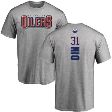 Men's Eddie Mio Edmonton Oilers Backer T-Shirt - Ash