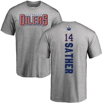 Men's Glen Sather Edmonton Oilers Backer T-Shirt - Ash