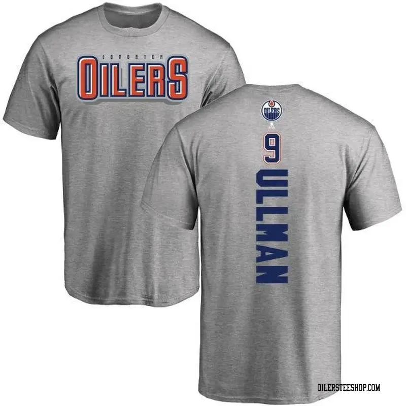 Men's Norm Ullman Edmonton Oilers Backer T-Shirt - Ash
