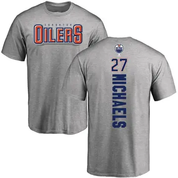 Men's Owen Michaels Edmonton Oilers Backer T-Shirt - Ash