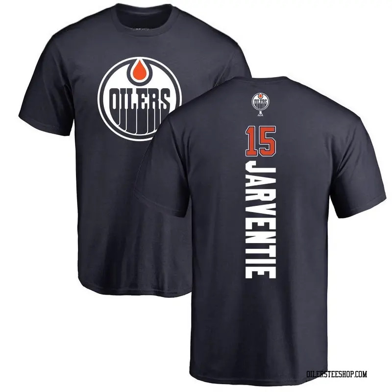Men's Roby Jarventie Edmonton Oilers Backer T-Shirt - Navy
