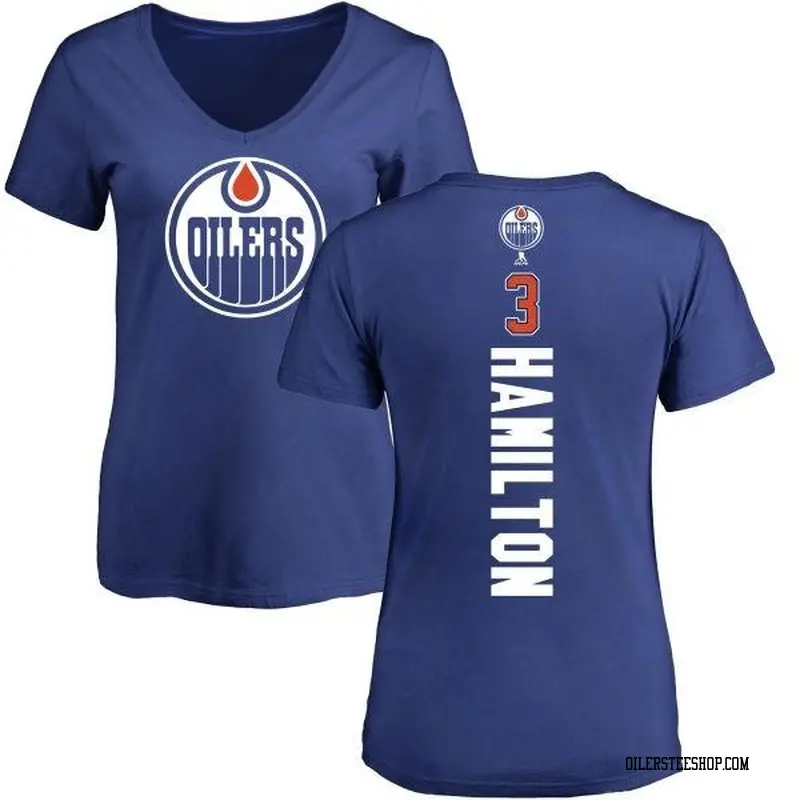 Women's Al Hamilton Edmonton Oilers Backer T-Shirt - Royal