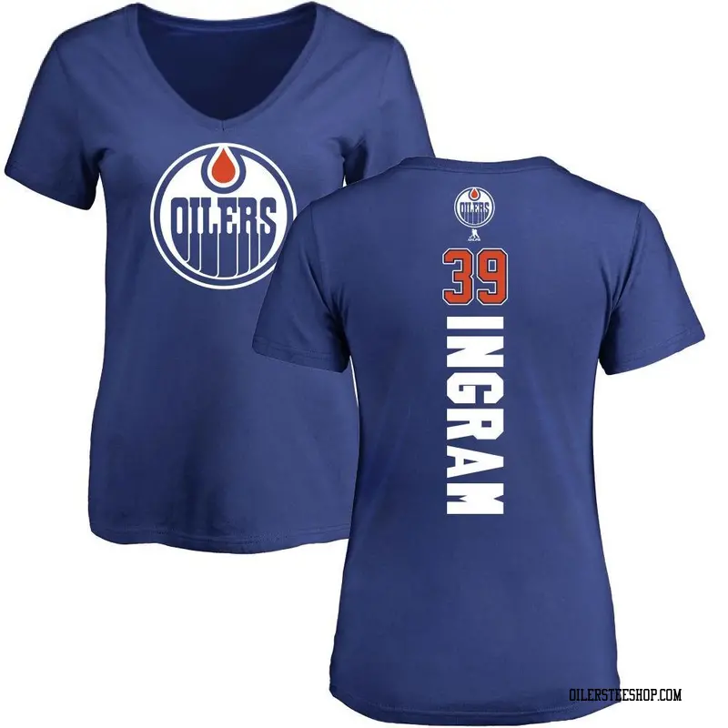 Women's Connor Ingram Edmonton Oilers Backer T-Shirt - Royal