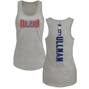 Women's Norm Ullman Edmonton Oilers Backer Tri-Blend Tank Top - Ash