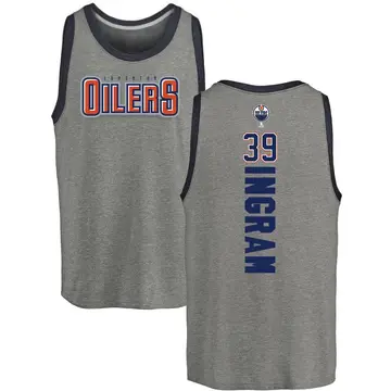 Youth Connor Ingram Edmonton Oilers Backer Tri-Blend Tank - Heathered Gray