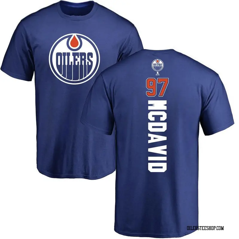 Youth Connor McDavid Edmonton Oilers Backer T-Shirt - Royal