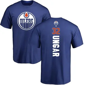 Youth Connor Ungar Edmonton Oilers Backer T-Shirt - Royal