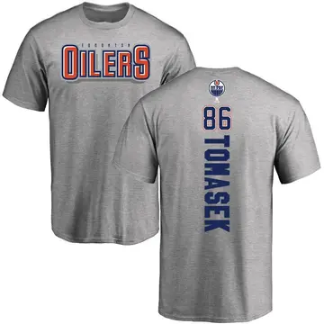 Youth David Tomasek Edmonton Oilers Backer T-Shirt - Ash