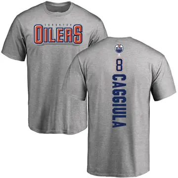 Youth Drake Caggiula Edmonton Oilers Backer T-Shirt - Ash