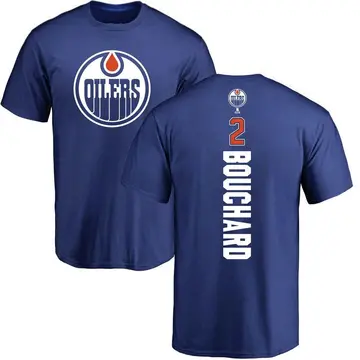 Youth Evan Bouchard Edmonton Oilers Backer T-Shirt - Royal