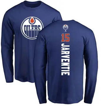 Youth Roby Jarventie Edmonton Oilers Backer Long Sleeve T-Shirt - Royal