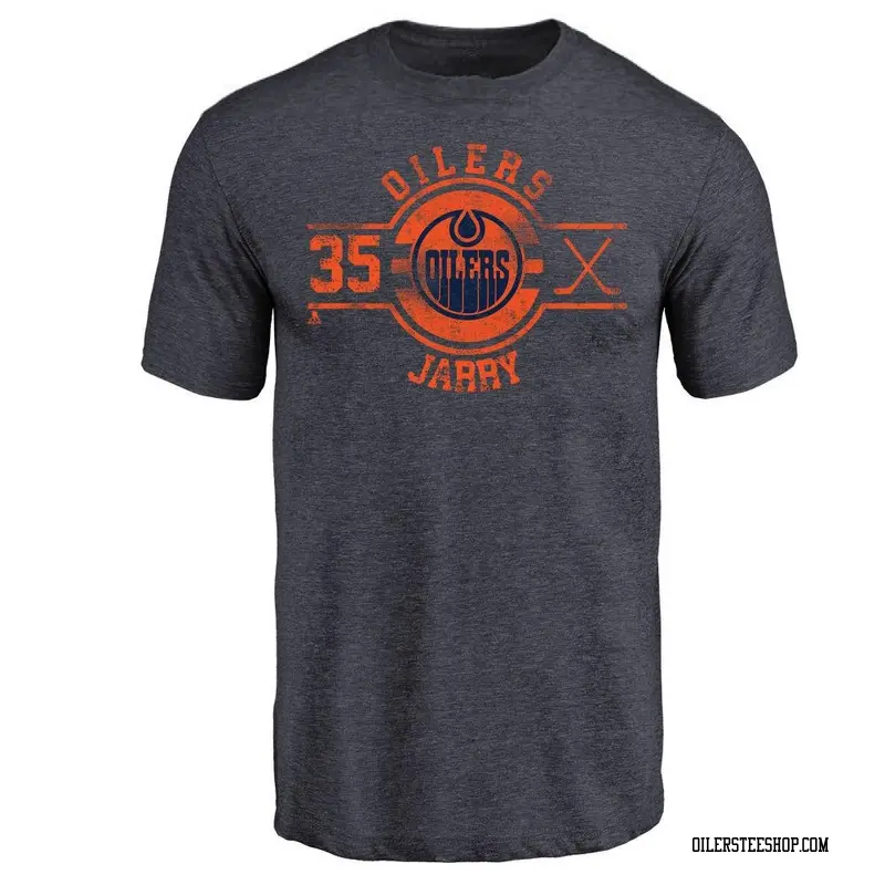 Youth Tristan Jarry Edmonton Oilers Insignia Tri-Blend T-Shirt - Royal